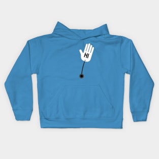 70s Style Waving Hand Kids Hoodie